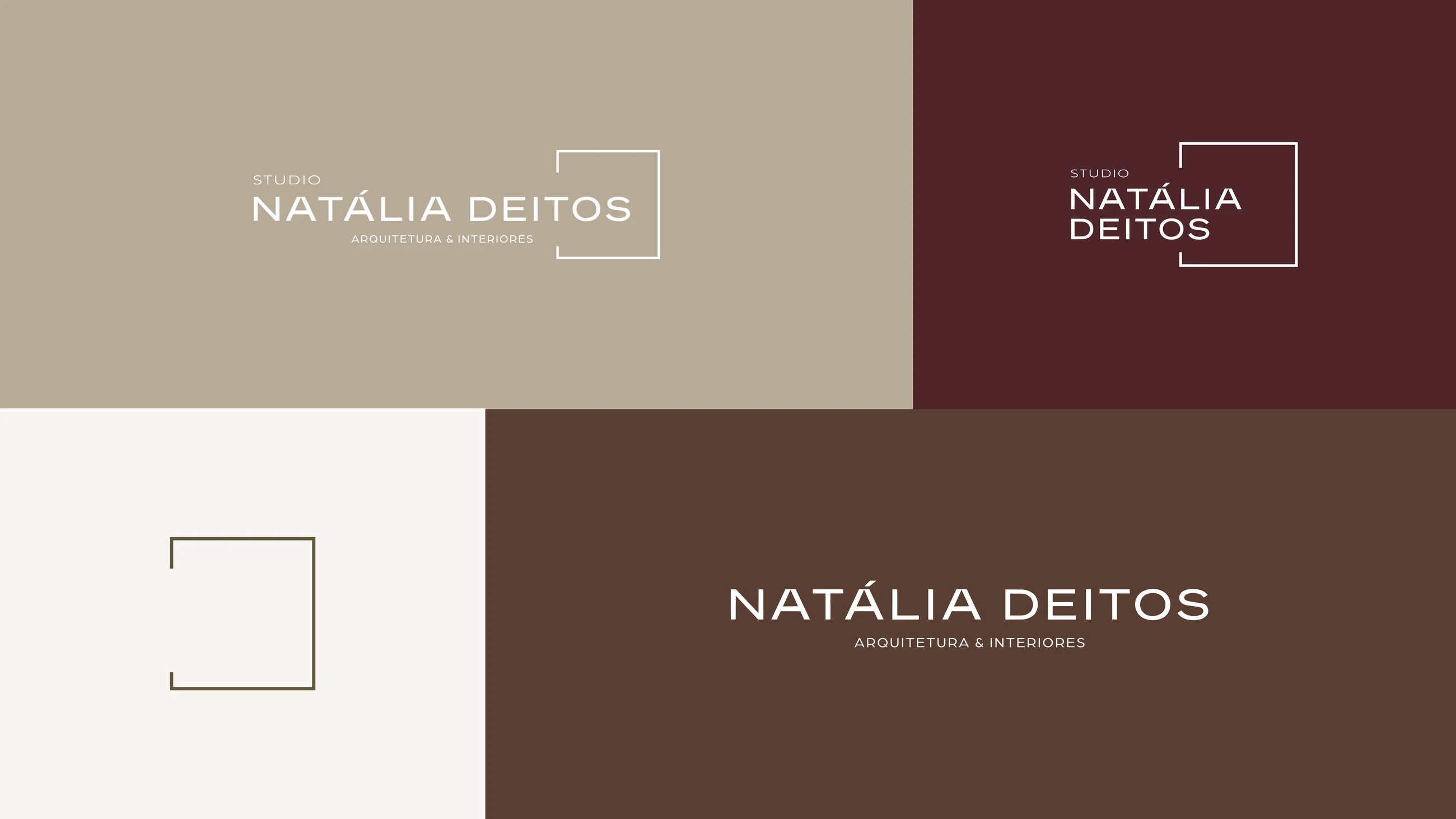 Sistema de logotipos Studio Natália Deitos